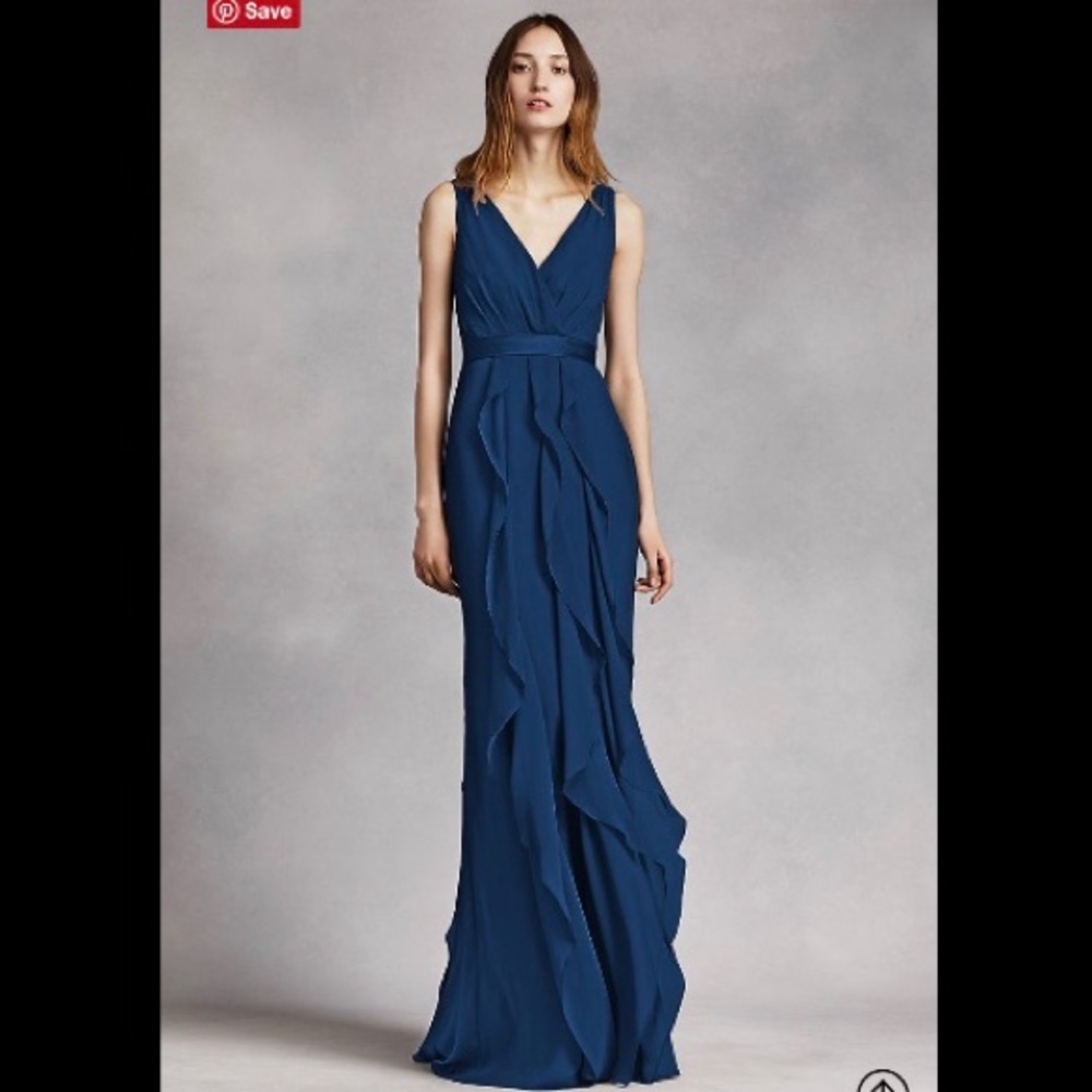 Navy Blue long dress/bridesmaid dress/prom dress